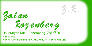 zalan rozenberg business card